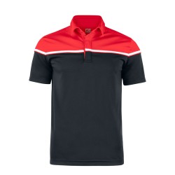 Seabeck Polo Black/Red