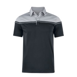 Seabeck Polo Black/Light Grey