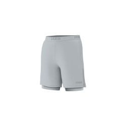 2-in-1 Short Power hellgrau