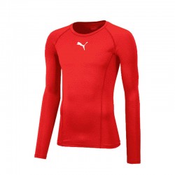 LIGA Baselayer Tee LS Puma Red