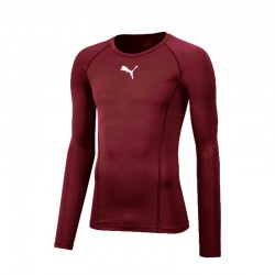 LIGA Baselayer Tee LS Cordovan